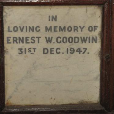 GOODWIN Ernest W. -1947