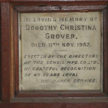 GROVER Dorothy Christina -1957