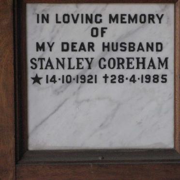 GOREHAM Stanley 1921-1985