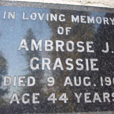 GRASSIE Ambrose J. -1961