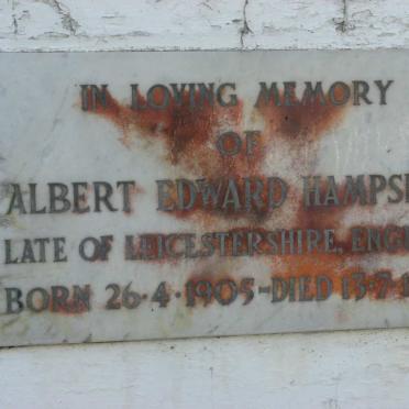 HAMPSHIRE Albert Edward 1905-1965