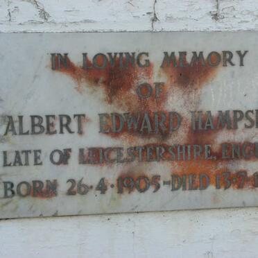 HAMPSHIRE Albert Edward 1905-1965