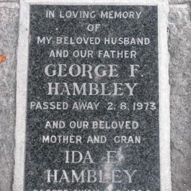 HAMBLEY George F. -1973 &amp; Ida E. -1994