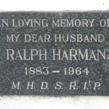 HARMAN Ralph 1883-1964