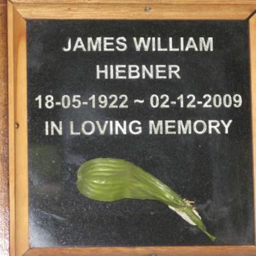 HIEBNER James William 1922-2009
