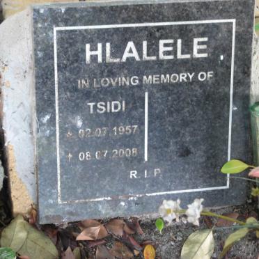 HLALELE Tsidi 1957-2008