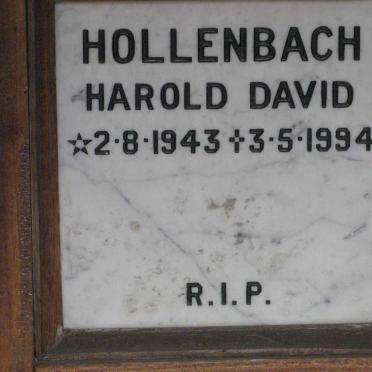 HOLLENBACH Harold David 1943-1994