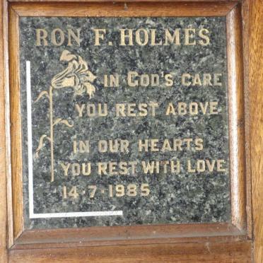 HOLMES Ron F. -1985