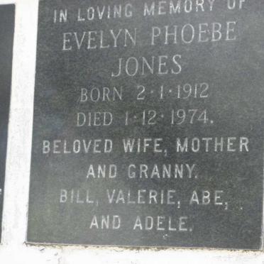 JONES Evelyn Phoebe 1912-1974