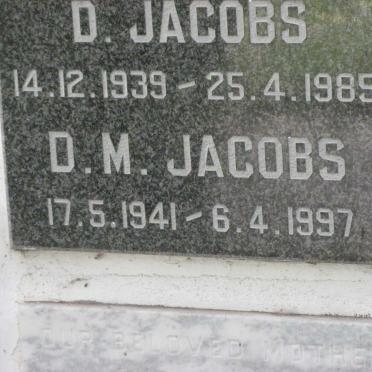 JACOBS D. 1939-1985 &amp; D.M. 1941-1997