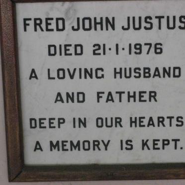 JUSTUS Fred John -1976