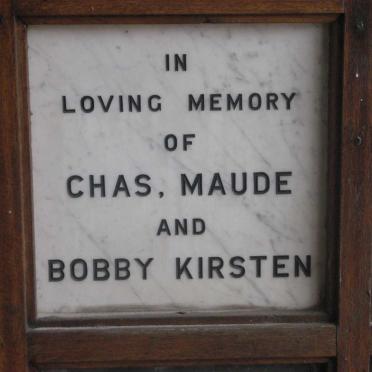 KIRSTEN Chas :: KIRSTEN Maude :: KIRSTEN Bobby