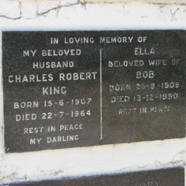 KING Charles Robert 1907-1964 &amp; Ella 1909-1990