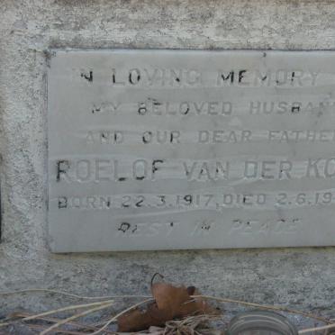 KOOI Roelof, van der 1917-1976