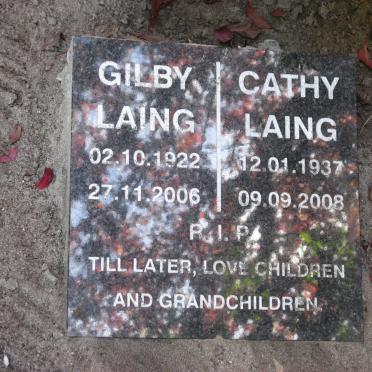 LAING Gilby 1922-2006 &amp; Cathy 1937-2008