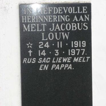 LOUW Melt Jacobus 1919-1977