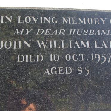 LATTA John William -1957