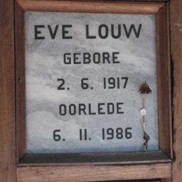 LOUW Eve 1917-1986