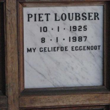LOUBSER Piet 1925-1987