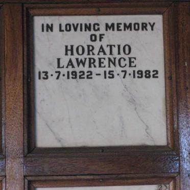 LAWRENCE Horatio 1922-1982