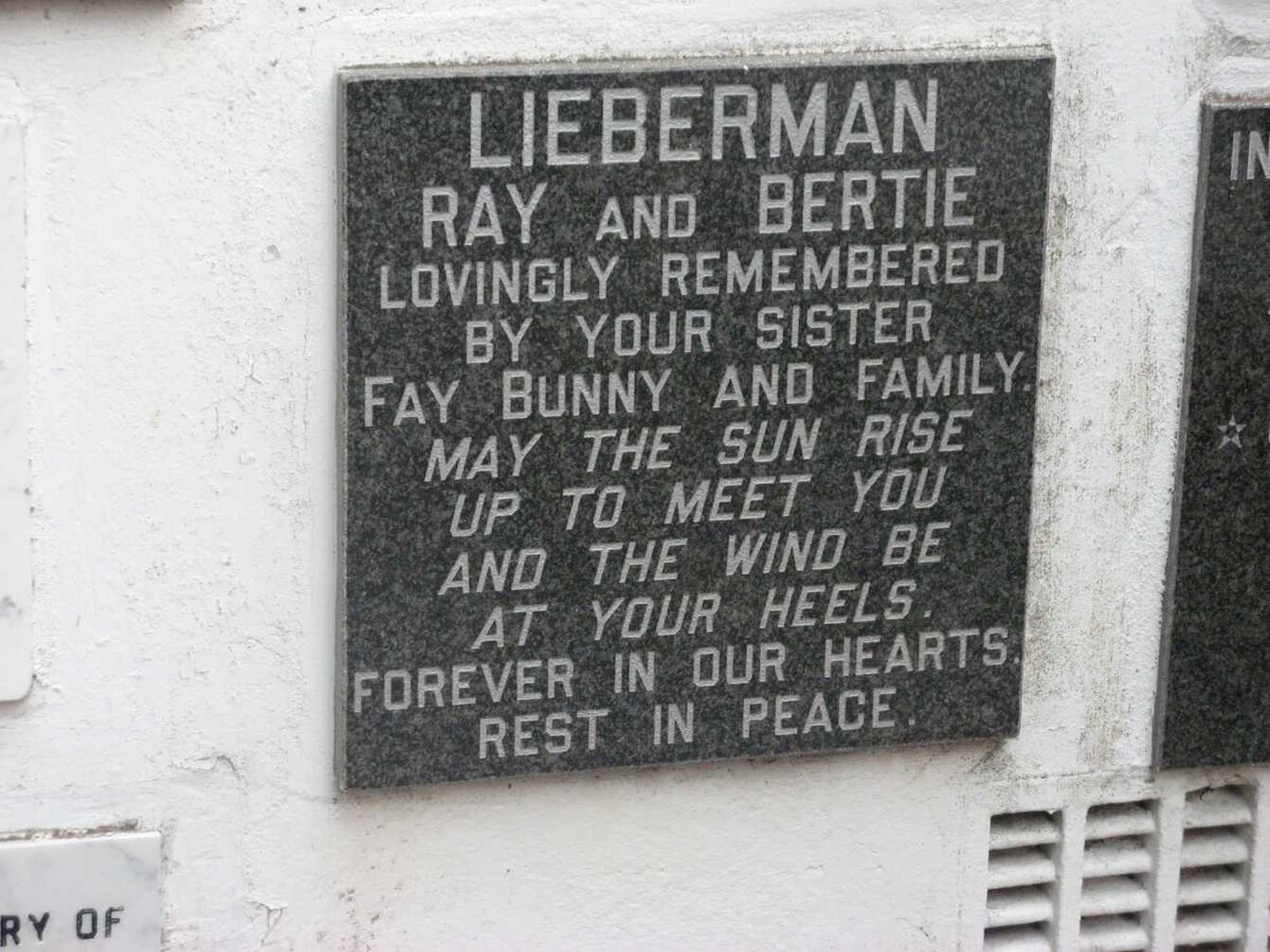 LIEBERMAN Ray :: LIEBERMAN Bertie