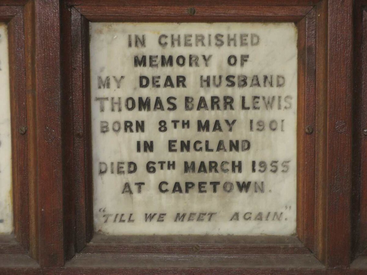 LEWIS Thomas Barr 1901-1955