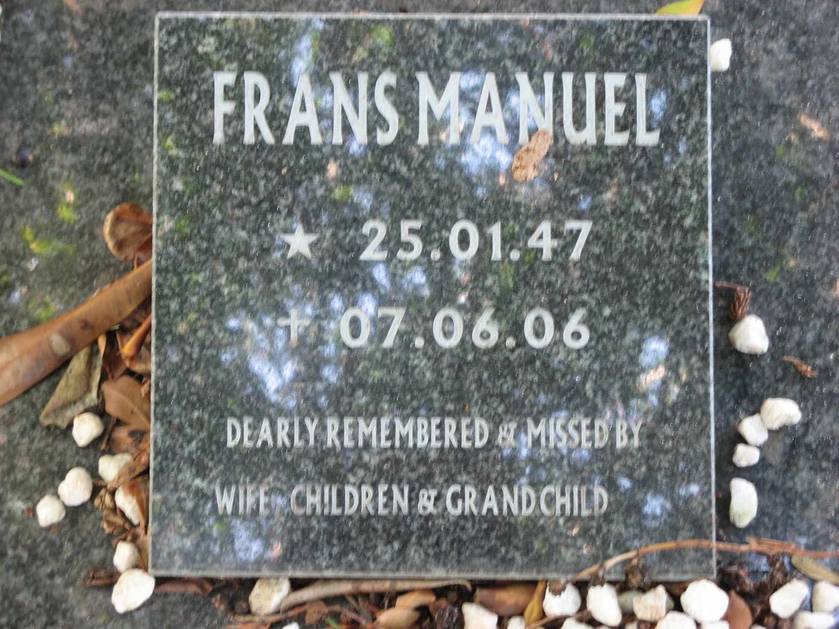 MANUEL Frans 1947-2006