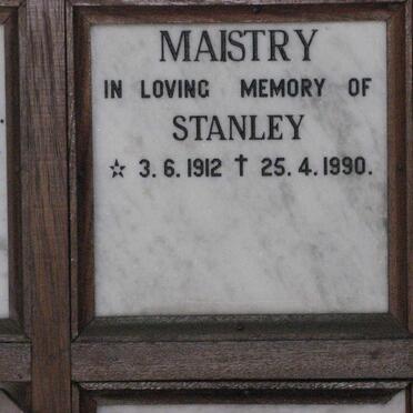 MAISTRY Stanley 1912-1990