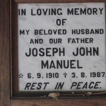 MANUEL Joseph John 1910-1987