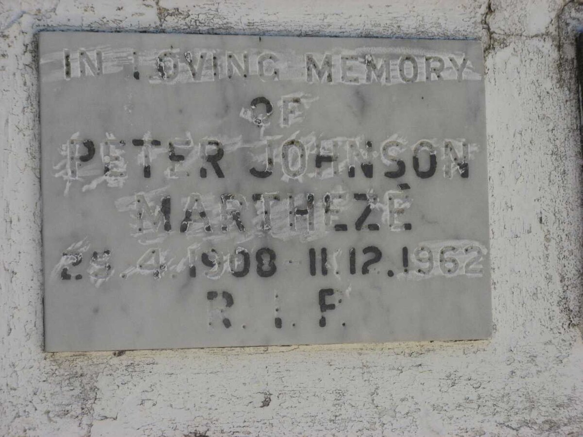 MARTHEZE Peter Johnson 1908-1962