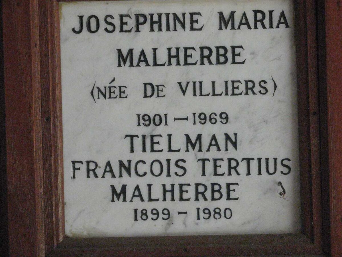 MALHERBE Tielman Francois Tertius 1899-1980 &amp; Josephine Maria DE VILLIERS 1901-1969