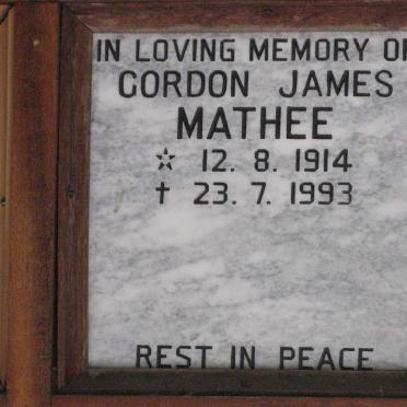 MATHEE Gordon James 1914-1993