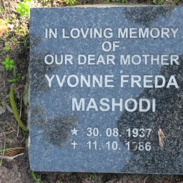 MASHODI Yvonne Freda 1937-1986