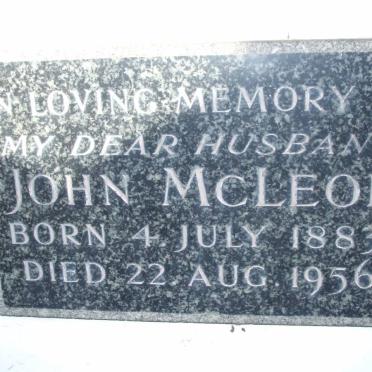 McLEOD John 1883-1956