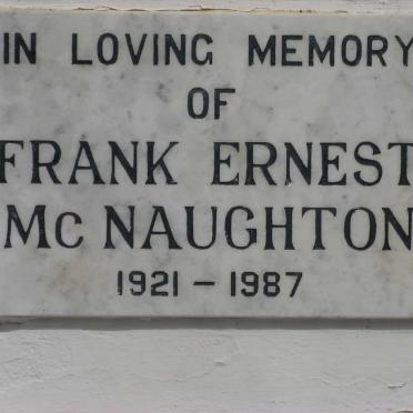 McNAUGHTON Frank Ernest 1921-1987