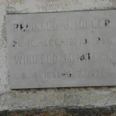 MILLER Reginald J. 1888-1954 &amp; Winifred M. 1891-1976