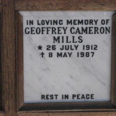 MILLS Geoffrey Cameron 1912-1987