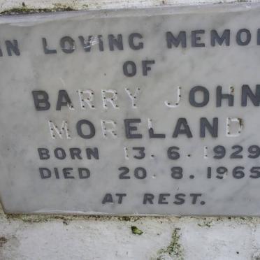 MORELAND Barry John 1929-1965