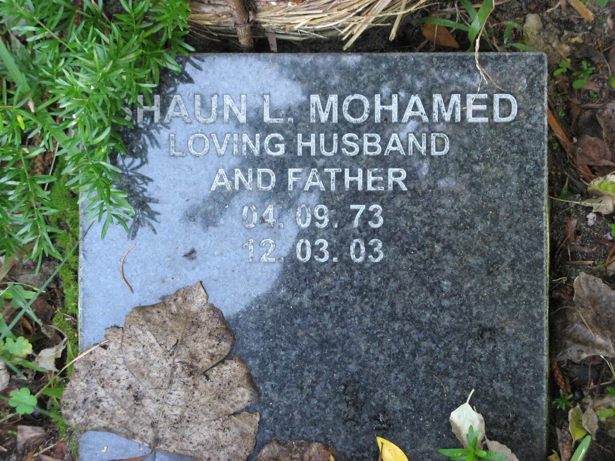 MOHAMED Shaun L. 1973-2003