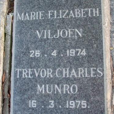 MUNRO Trevor Charles -1975 :: VILJOEN Marie Elizabeth -1974