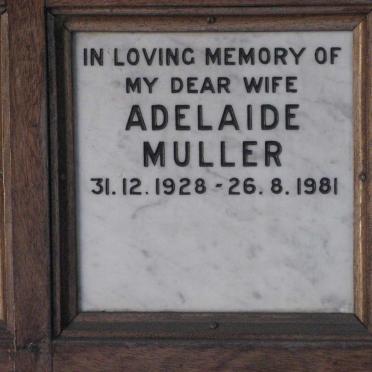 MULLER Adelaide 1928-1981