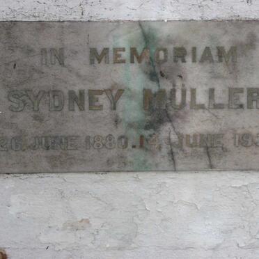 MULLER Sydney 1880-1938