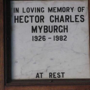 MYBURGH Hector Charles 1926-1982