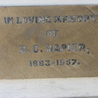 NAPIER B.C. 1883-1957