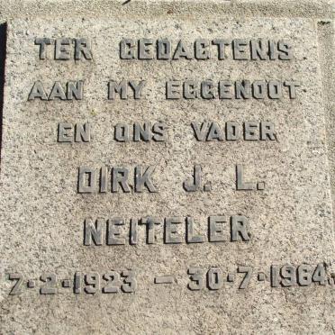 NEITELLER Dirk J.L. 1923-1964