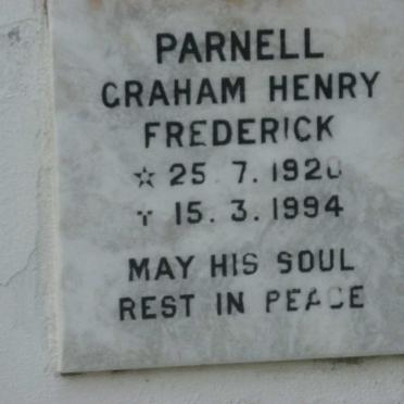 PARNELL Graham Henry Frederick 1920-1994