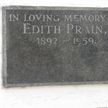 PRAIN Edith 1892-1959