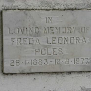 POLES Freda Leonora 1883-1977