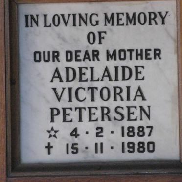 PETERSEN Adelaide Victoria 1887-1980