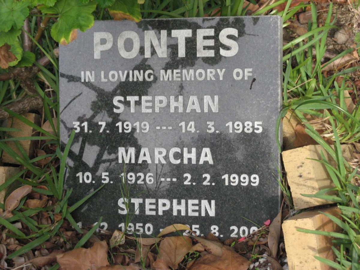 PONTES Stephan 1919-1985 &amp; Marcha 1926-1999 :: PONTES Stephen 1950-200?